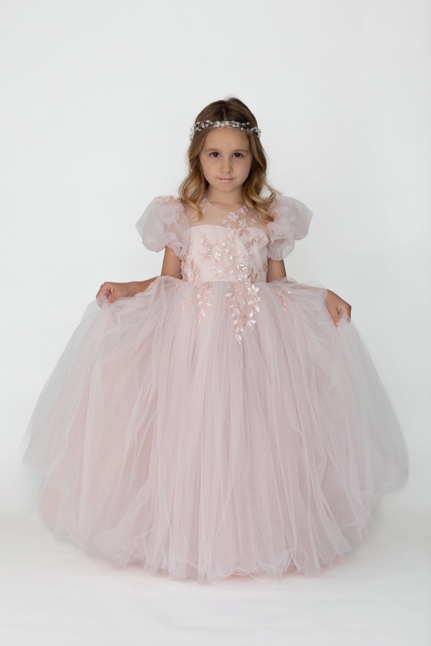 layered fluffy tulle dress for birthday