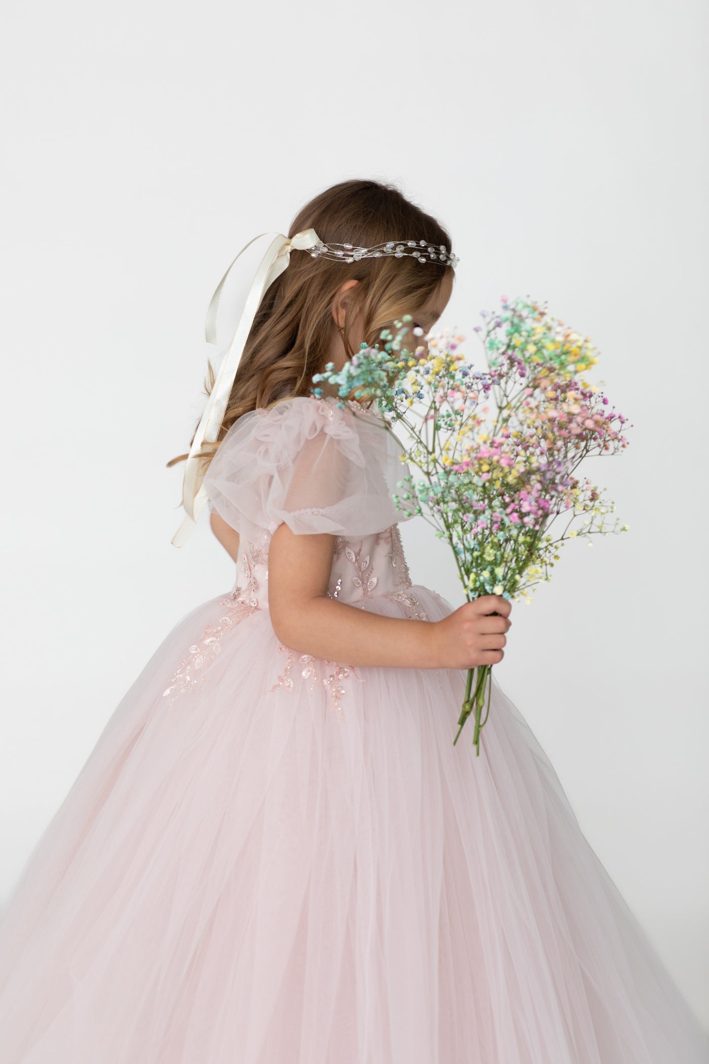 layered fluffy tulle dress for birthday